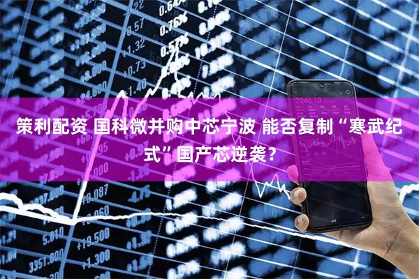 策利配资 国科微并购中芯宁波 能否复制“寒武纪式”国产芯逆袭？