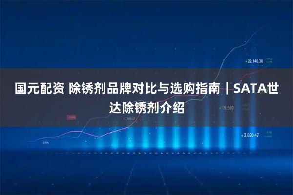 国元配资 除锈剂品牌对比与选购指南|SATA世达除锈剂介绍